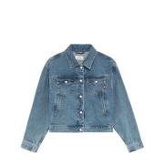 Amish Denim Jacka Blue, Dam