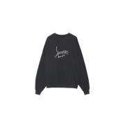 Anine Bing Leopard Print Sweatshirt Black, Dam
