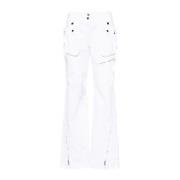 Blumarine Wide Trousers White, Dam
