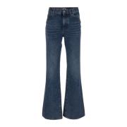 Chloé Flared Jeans Blue, Dam