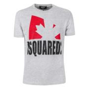 Dsquared2 Ikoniskt Logoty T-shirt - Uppgradera Din Garderob Gray, Herr