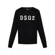 Dsquared2 Round-neck Knitwear Black, Herr