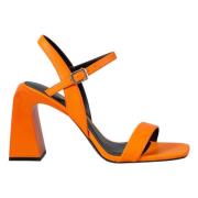 Karl Lagerfeld Modern Elegans Läderklackar Orange, Dam
