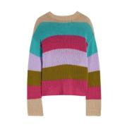 Max Mara Round-neck Knitwear Multicolor, Dam