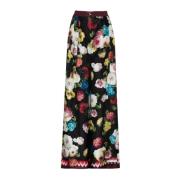 Dolce & Gabbana Wide Trousers Multicolor, Dam