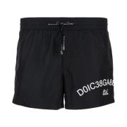 Dolce & Gabbana Svart Sea Kläder Shorts Black, Herr