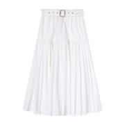 Jil Sander Midi Skirts White, Dam
