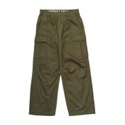 Alpha Industries Straight Trousers Green, Herr