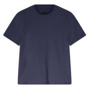 add Grundläggande Bomull T-shirt med Rund Hals Blue, Dam