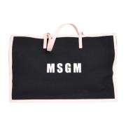 Msgm Tote Bags Black, Dam