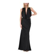 Actualee Maxi Dresses Black, Dam