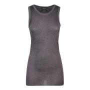 Avant Toi Sleeveless Tops Gray, Dam