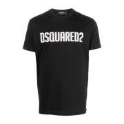 Dsquared2 Glitch Logo T-shirt Black, Herr