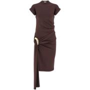 Salvatore Ferragamo Midi Dresses Brown, Dam