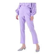 Silvian Heach Straight Trousers Purple, Dam