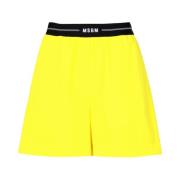 Msgm Short Shorts Yellow, Dam
