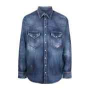 Dsquared2 Denim Shirts Blue, Herr