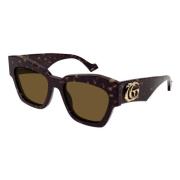 Gucci Stiliga Gg1422S Solglasögon Brown, Dam