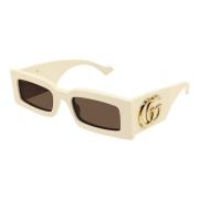 Gucci Stiliga Gg1425S Solglasögon Beige, Dam