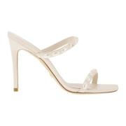 Stuart Weitzman Heeled Mules Beige, Dam