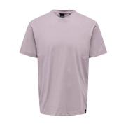 Only & Sons T-Shirts Purple, Herr