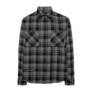 Off White Casual Shirts Gray, Herr