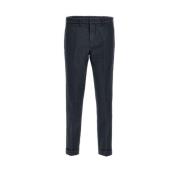Fay Straight Trousers Blue, Herr