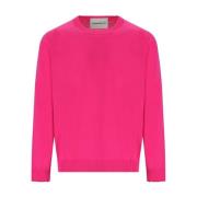 Amaránto Round-neck Knitwear Pink, Herr