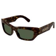 Gucci Havana/Green Solglasögon Gg1296S Brown, Herr