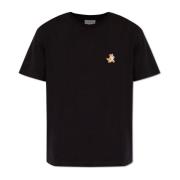 Maison Kitsuné T-shirt med logotyp Black, Herr