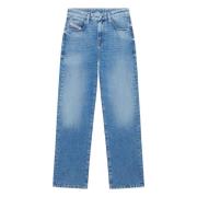 Diesel Straight Jeans - 1999 D-Reggy Blue, Dam