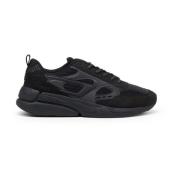 Diesel Sneakers i Mesh och Mocka med D-Patch Black, Herr