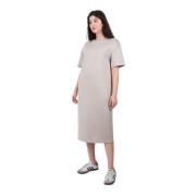 Max Mara Califfo Jersey Klänning i Ecru Beige, Dam