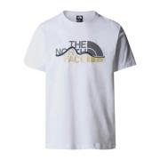 The North Face Återvunnen Bomull Logo T-shirt - Blancs White, Herr