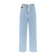 Agnona Klassiska Denim Jeans för Vardagsbruk Blue, Dam