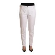 Jacob Cohën Vita Mid Waist Tapered Byxor White, Dam