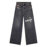 Diesel Avslappnade Straight Jeans - 1996 D-Sire Gray, Dam