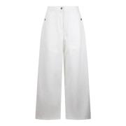 Etro Wide Jeans White, Dam