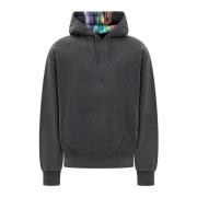 Givenchy Svart hoodie med broderad logga Gray, Herr