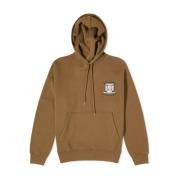 Maison Kitsuné Räv Logo Hoodie Khaki Sweatshirt Green, Herr