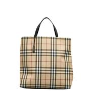 Burberry Vintage Pre-owned Canvas totevskor Beige, Dam