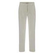 Lardini Wide Trousers White, Dam