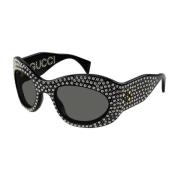 Gucci Dam solglasögon Gg1463S 005 Black, Dam