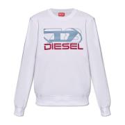Diesel S-Ginn tröja med logotyp White, Herr