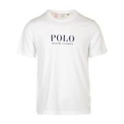 Ralph Lauren Vita T-shirts och Polos Crew Top White, Herr