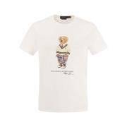 Ralph Lauren Polo Bear Custom Slim-Fit T-Shirt White, Herr