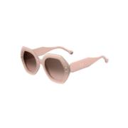 Carolina Herrera Rosa Solglasögon för Kvinnor Pink, Dam