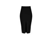 Rinascimento Rinascimento kjol med slida - Cfc0117721003 Black, Dam