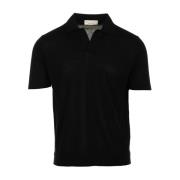 Filippo De Laurentiis Svart Skipper Polo T-shirts Black, Herr
