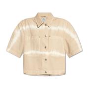 Woolrich Tie-dyed cropped tröja Beige, Dam